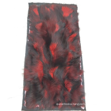 China factory Eco-friendly natural Genuine Dyed Raccoon Fur Pelt Raccoon Fur Plate for raccoon fur parka